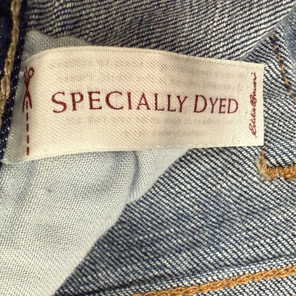 Eddie Bauer Denim Blue Jeans Classi Fit Size 8 Short Specially Dyed - Picture 5 of 11
